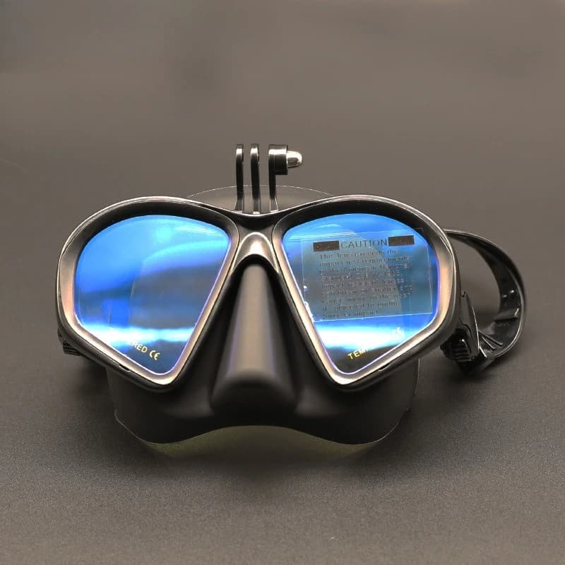 Low capacity free diving mask tempered glass snorkeling mask with stand diving goggles