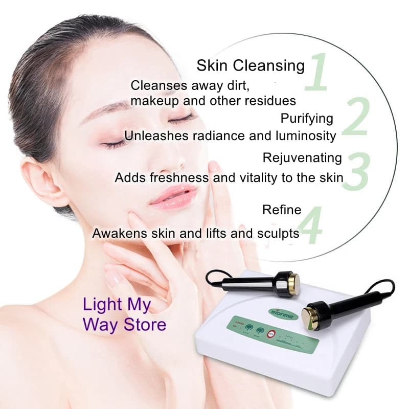 Ultrasonic import instrument titanium double probe home beauty salon deep repair beauty instrument