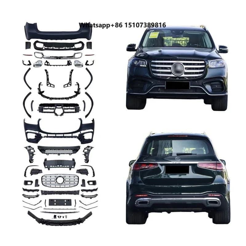 Car Body Kits for 2024 GLS X167 Upgrade GLS450 Sport Body Kit Front Bumper Grille Fender Flare Diffuser Exhaust Pipe