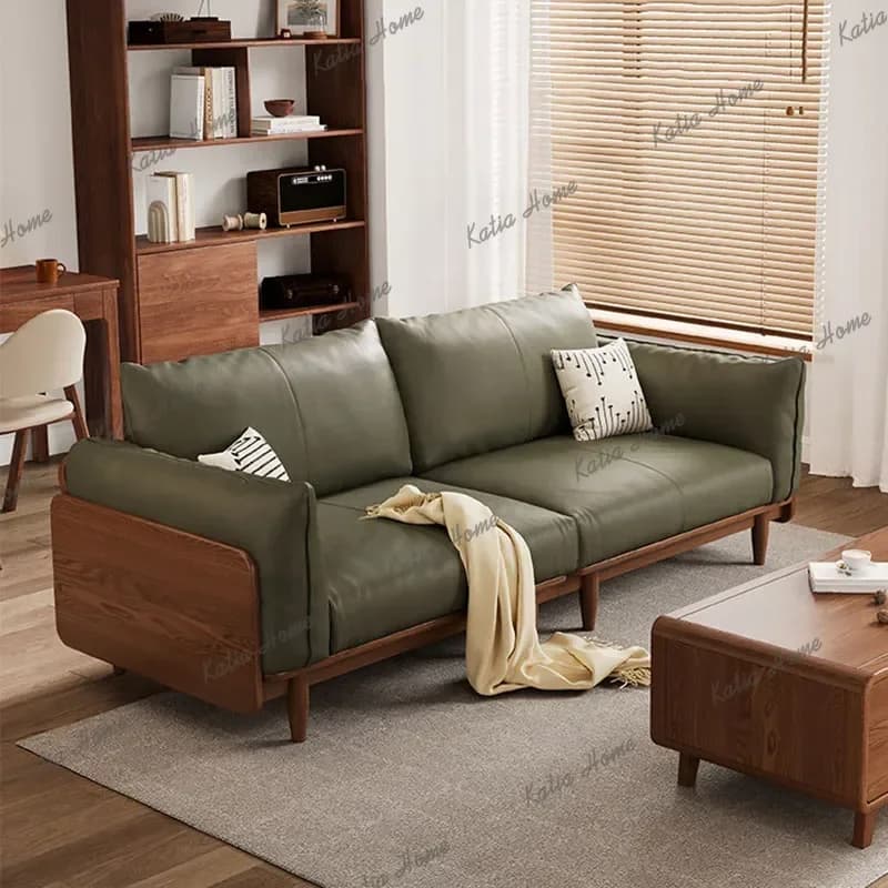 FG Designer Aesthetic Living Room Sofas Green Gorhic Single Modern Small Sofa Lounge 2 Seater Muebles De Sala Furniture Home