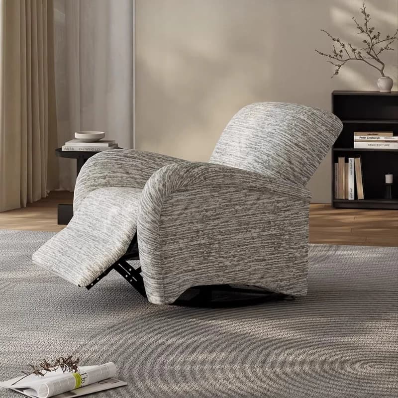 Living Room Electric Sofa Fabric Beige Armrest Lounges Lazy Recliner Chairs Apartments Luxury Divano Intelligente Furniture Home