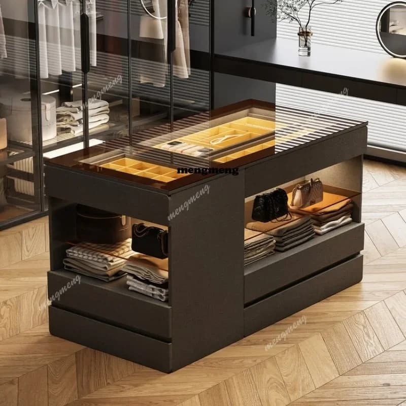 E182 Standing Display Living Room Cabinets Floor Salon Organizer Cube Cabinet Luxury Jewelry Meuble De Rangements Home Accessori