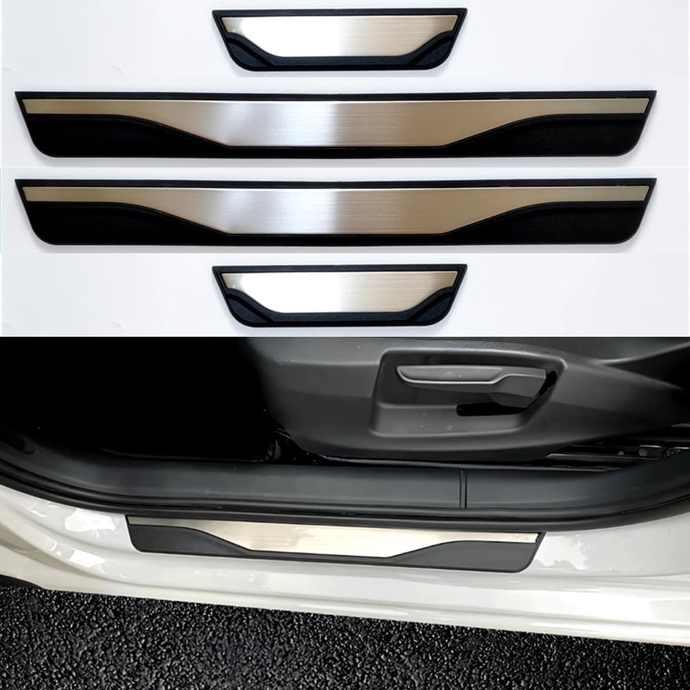 For Nissan X-TRAIL T32 T33 2014-2022 2023 2024 2025 Car Styling Door Sill Pedal Guards Welcome Kick Scuff Plate Trim Accessories