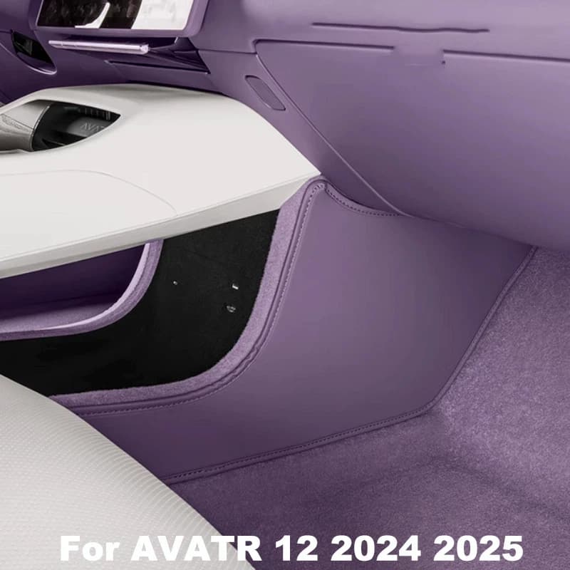 For AVATR 12 2024 2025 Center Console Two Side Panel Anti Kick Pad Defense Protector Leather Car Accessories