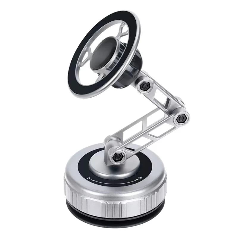 Metal Adjustable Vacuum Rugged Magnetic Car Phone Holder Rod 360 Rotary Magsafe Phone