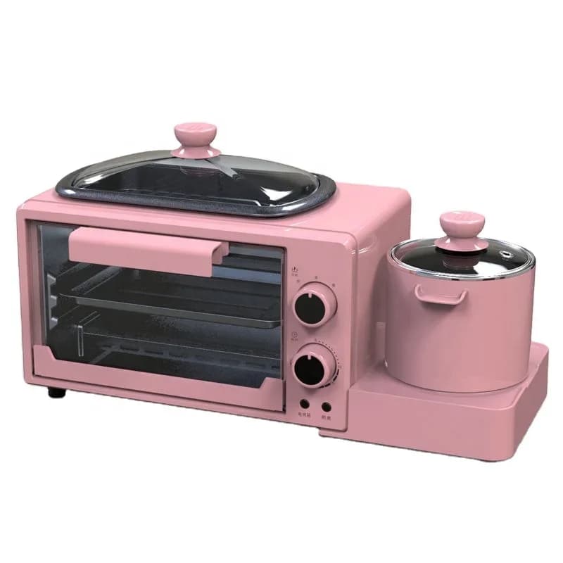 Household Multifunctional Temperature Control Sandwich Maker 3 in 1 Breakfast Maker