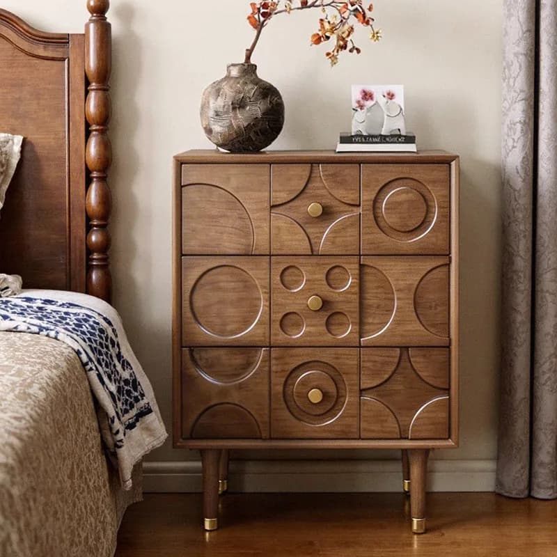 Filing Cabinets Living Room Bedside Table Unique Trendy Space Saving Decor Nightstand Comfortable Wood Muebles Salon Furniture