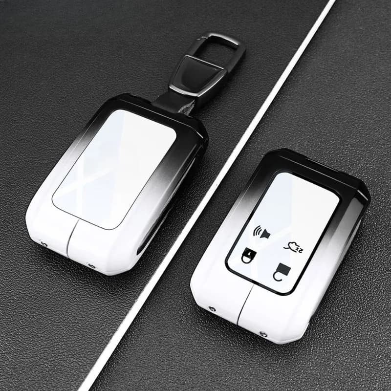Premium Zinc Alloy Key Cover Case for Mazda EZ-60/EZ-6 (2024-2025) - Protective Key Fob Shell Key Bag Chain