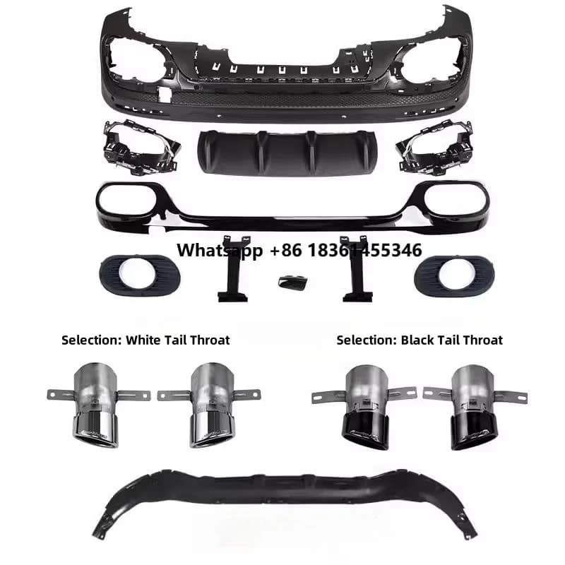 For  GLB200 220 180 Modified  GLB35 Front Bumper Surround GT Grille Rear Lip and Throat Suitable