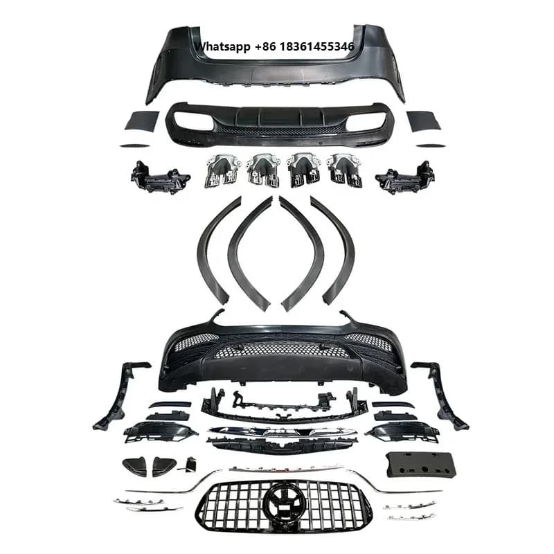 For GLE W167 w166  upgr body parts with  bumper grille Body kits