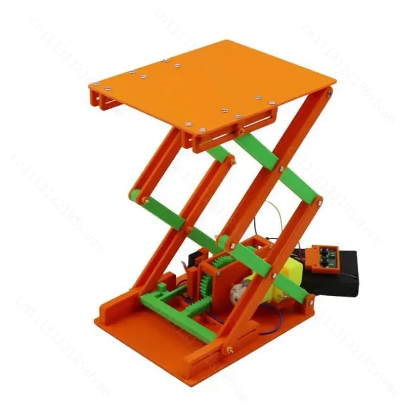 Mechanical Model Kit for Learning And Fun DIY Electric Lift Platform Handmade Tech Craft Creative