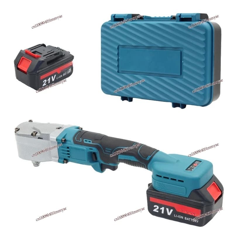 21V Lithium Battery Electric Ratchet Wrench Rechargeable 90 Degree Angle Wrench Right Angle Corner Elbow Wrench 1/2 Inch