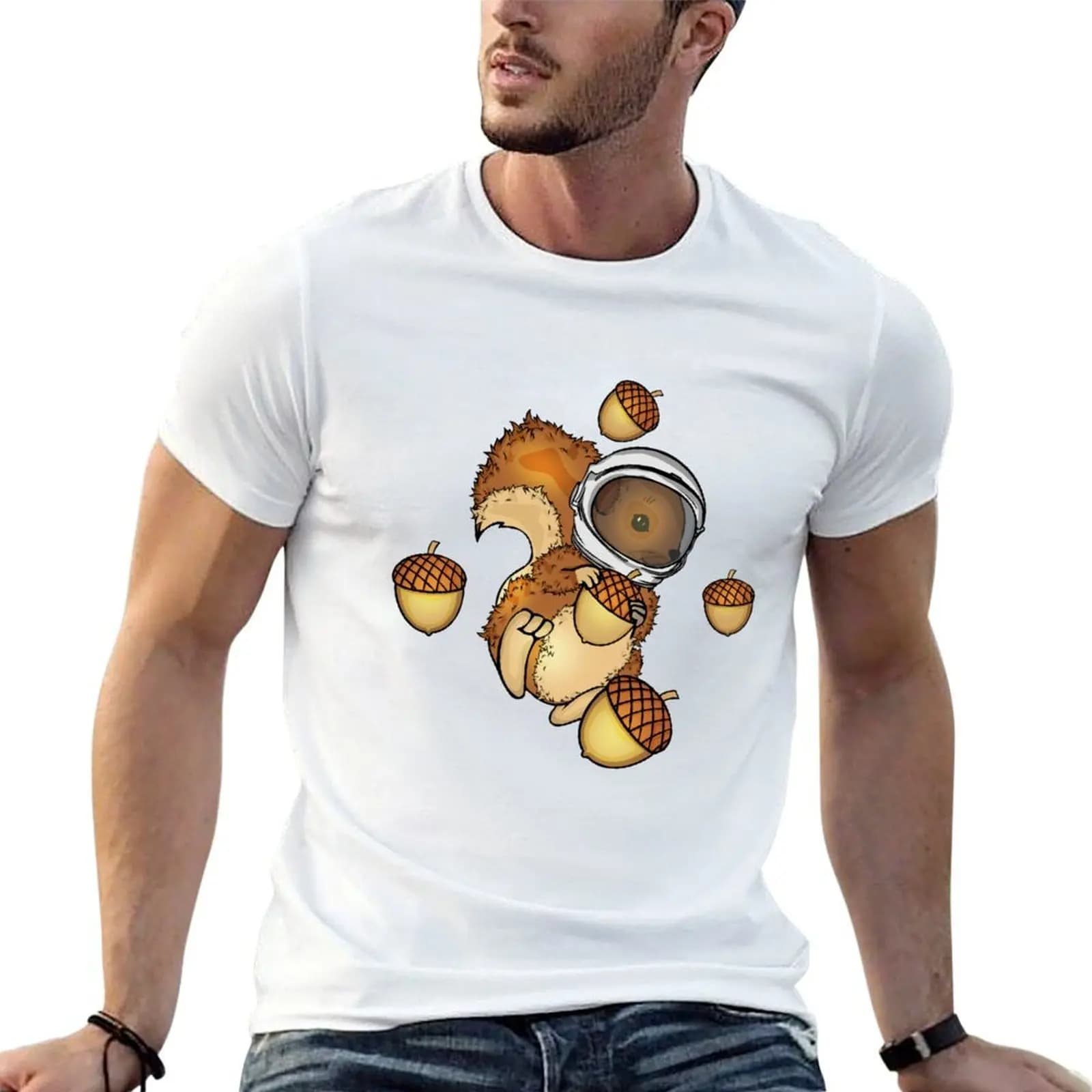 Squirrel Lover Astronaut Gift Kids Space Squirrel T-Shirt cheap stuff kawaii clothes designer t shirt men