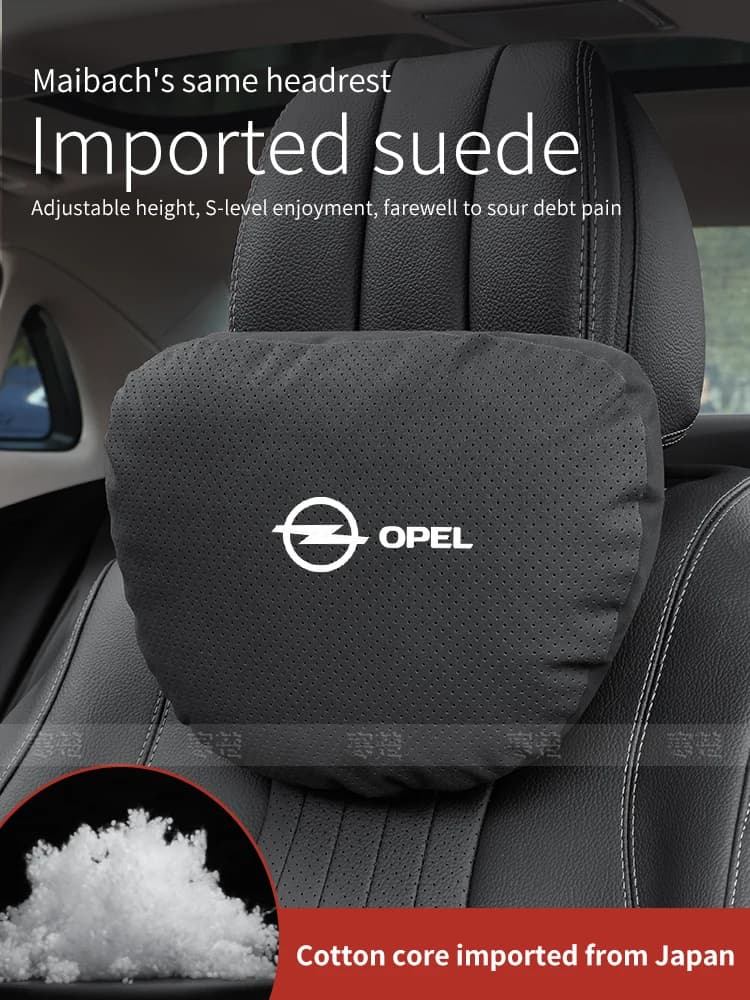 Car Headrest Neck Support Seat Lumbar Cushion Soft Neck Pillow Opel OPCline ASTRA CORSA INSIGNIA MOKKA VECTRA ZAFIRA GTC Tigra