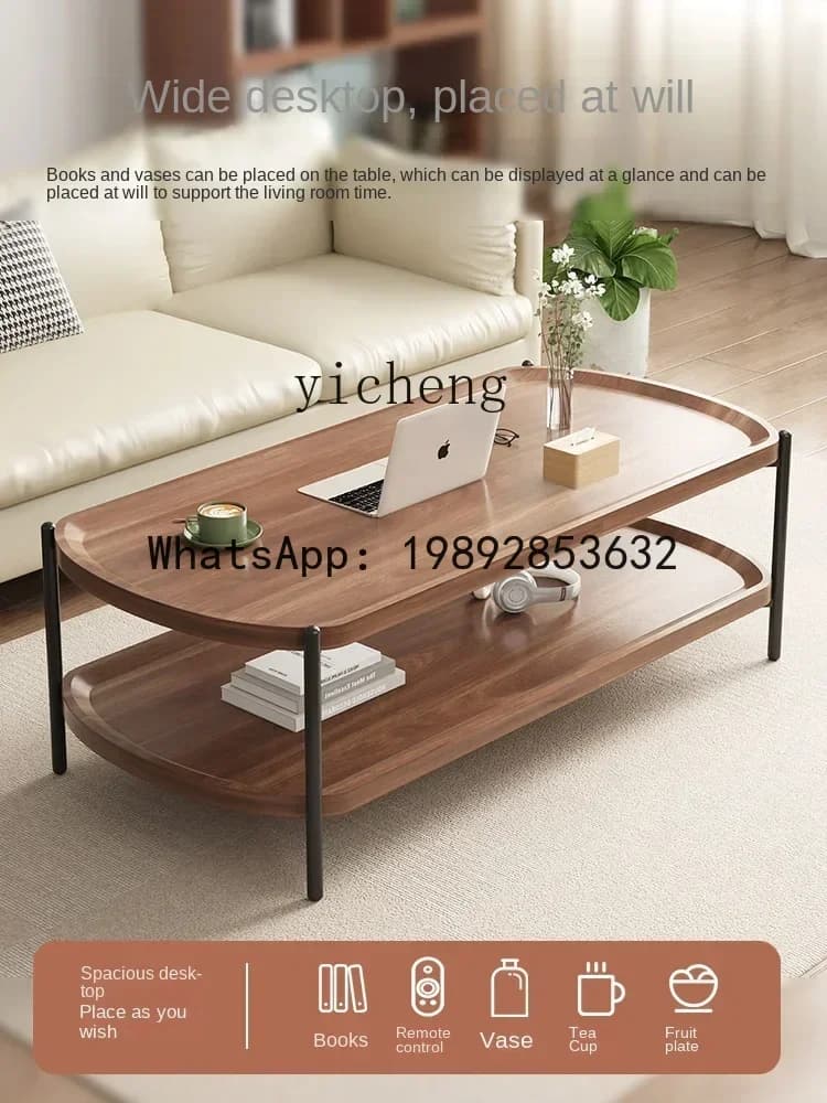 offee Table Living Room Double Square Small Table Light Luxury Modern Office Tea Table
