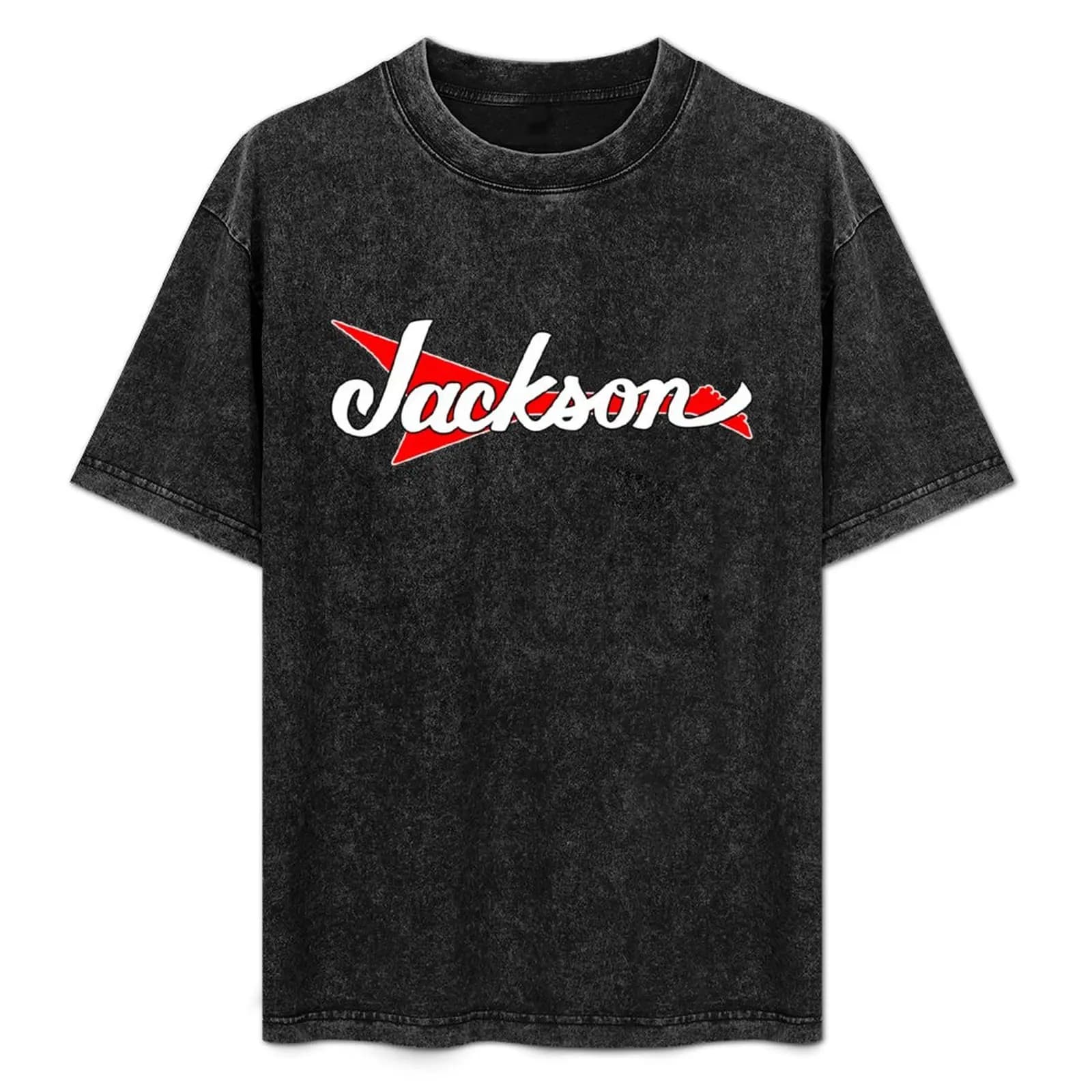 Jackson Guitar Red T-Shirt fashion shirts plus size clothes workout shirts for men