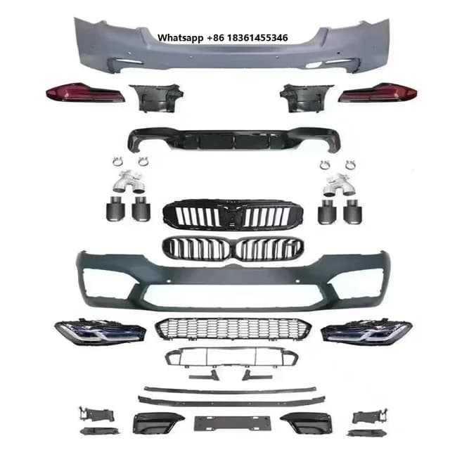 For  5 Series 2018-2020 Model Upgrade 2023M Style Body Kit Front Bumper Rear Bumper