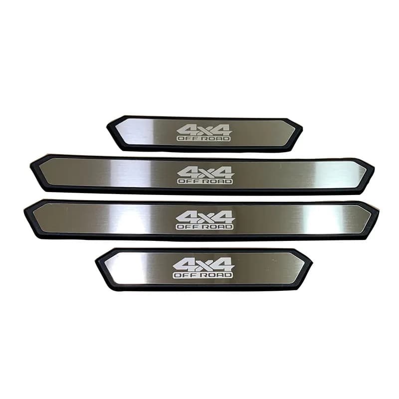 For Toyota Land Cruiser Prado 2005-2023 2024 2025 2026 2027 ABS Stainless Steel Door Sill Protect Cover Interior Sticker Styling