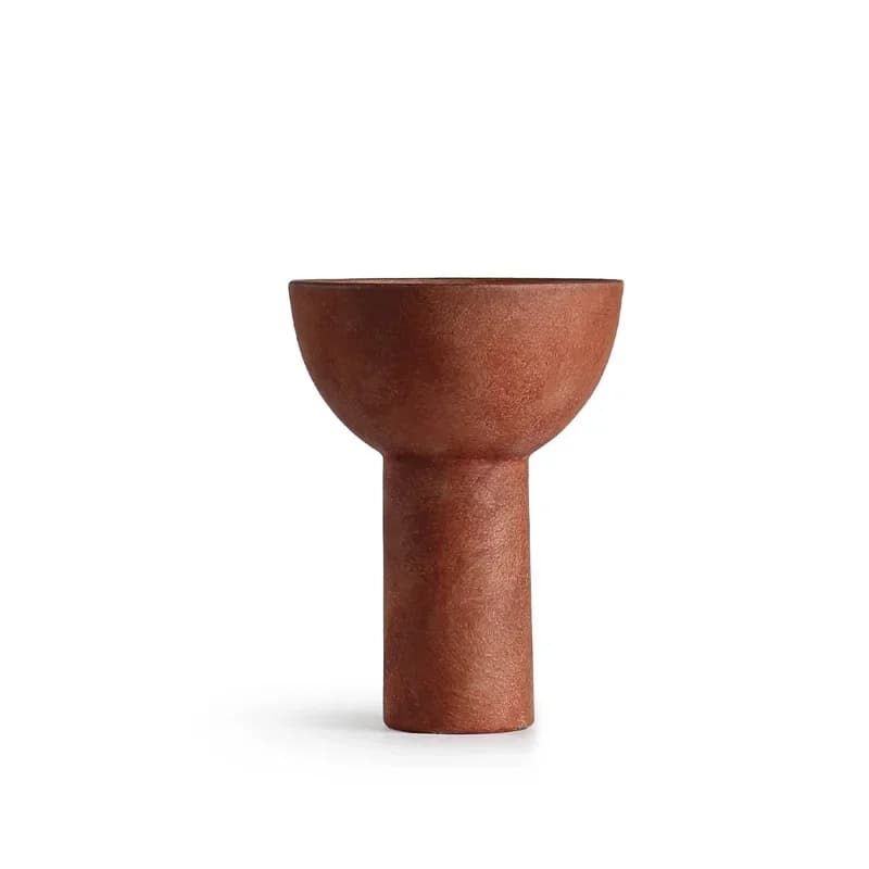 Minimalist ceramic vase wabi-sabi wind ornament home jewelry Morandi color soft flower arrangement model room decoration