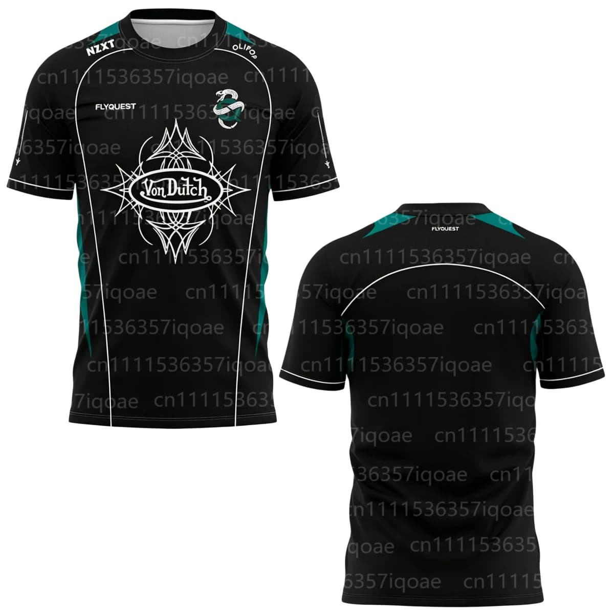 FlyQuest Esports S15 League of Legends Global Finals Men Women 3D Jerseys for Players T-shirts Can Be Customized with Names