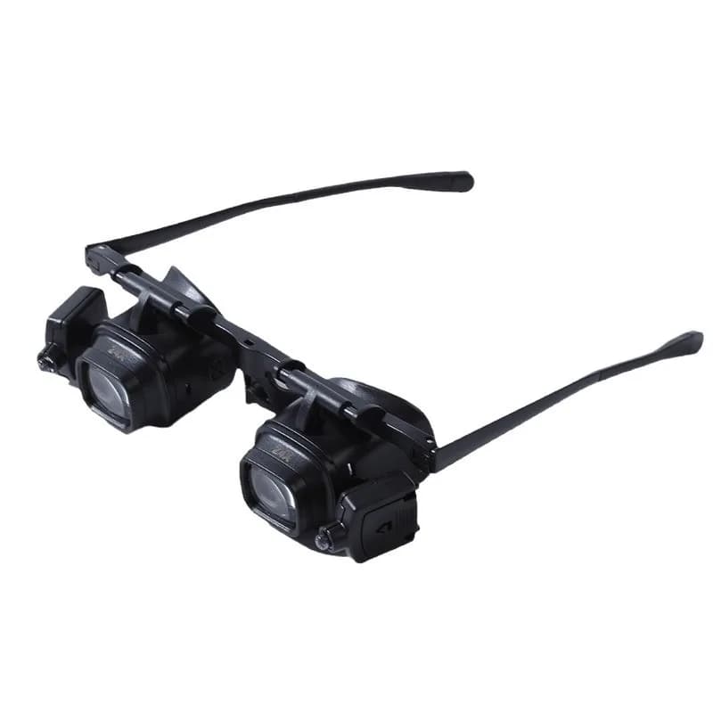 24 times head wearing glasses portable clocks and watches repair magnifying glass led lights mobile phone
