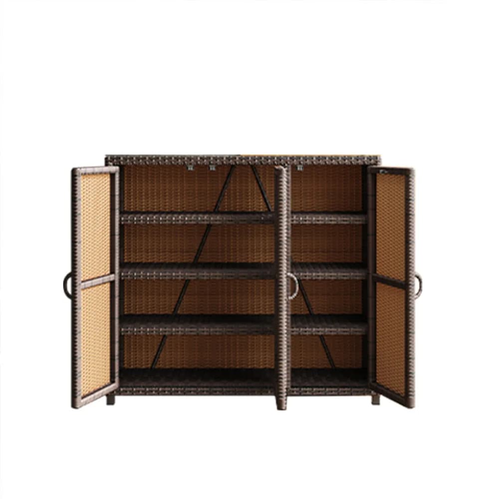 CX rattan balcony shoe cabinet waterproof sunscreen locker outdoor storage sundries courtyard locker