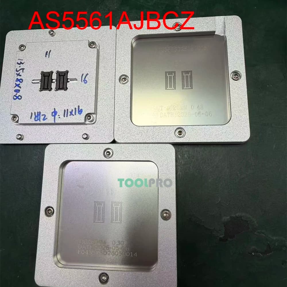 BGA Chip Reballing Jig Stencil RK3568B2 SPC5673KVM AD5561AJBCZ ADSP-21161NKCAZ100 ADSP-SC592W AFE5808 CN7230-1500BG1676-CP-P13-G