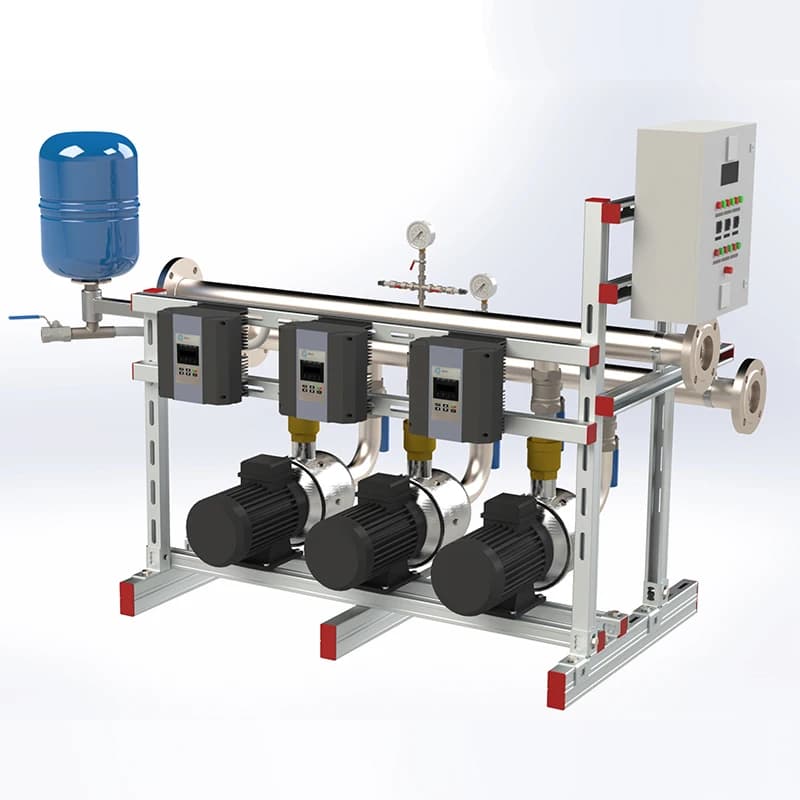 High Efficiency Vertical Multistage Centrifugal Pressure Booster Pumps Constant Pressure System Fully Automatic Inverter Motor