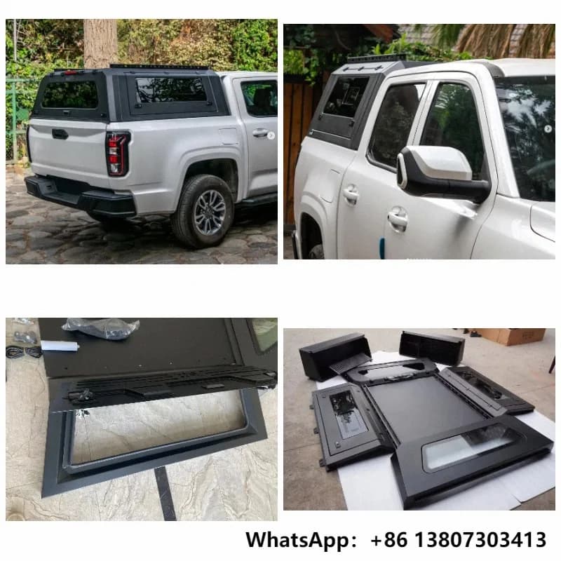 Wholesale Accessories Aluminum 4X4 Pickup Canopy Heavy-duty Pickup Truck Topper Hardtop Bed Capper for 2022 JMC Grand Avenue