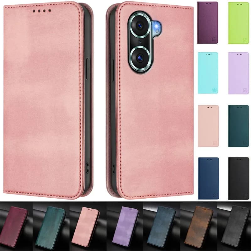 Magnetic Case for Honor 60 Pro Capa Leather Flip Stand Wallet Case for Honor 60 Pro Honor60 SE 50 Lite 20 Pro Phone Back Cover