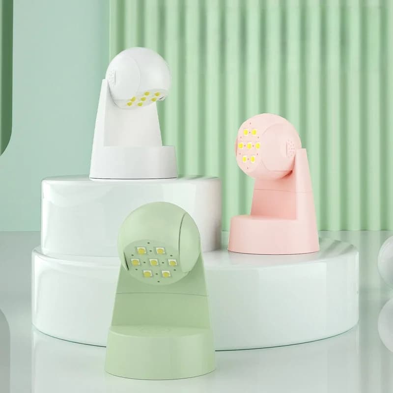 Rotatable Mini Cordless Nail Lamp Handheld Lithium Battery Fast Curing Dryer