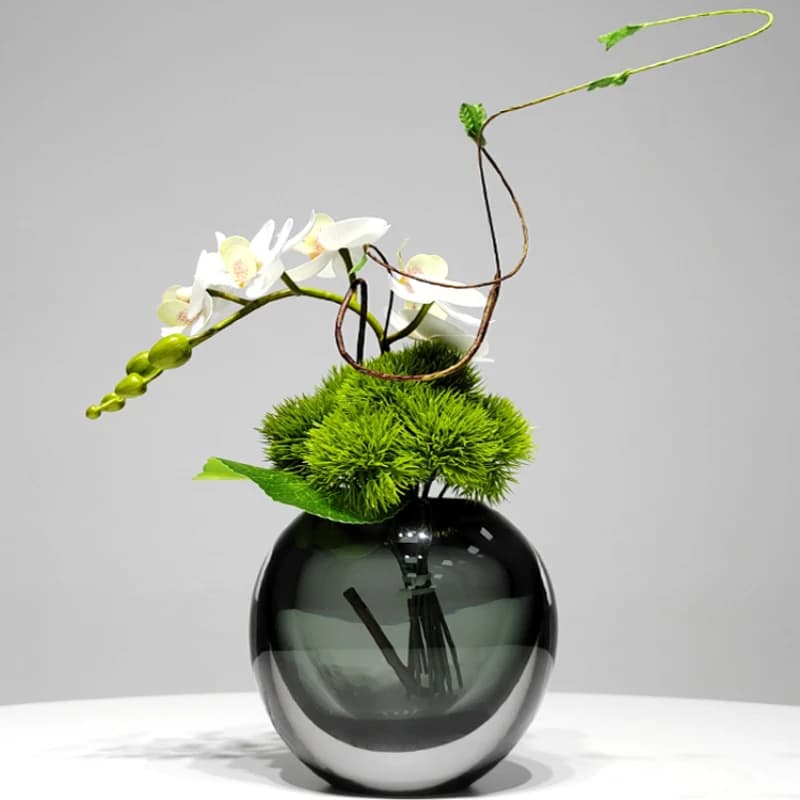 Chic Glaze Flower Vase with Droplet Design for Living Room And Dining Table Decor Luxury Tabletop Ornament