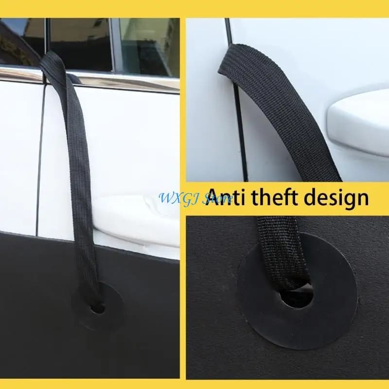 37JE Permanent NBR Attractive Car Door Guard Against Scratch Pad Easy Installation Two Measurements