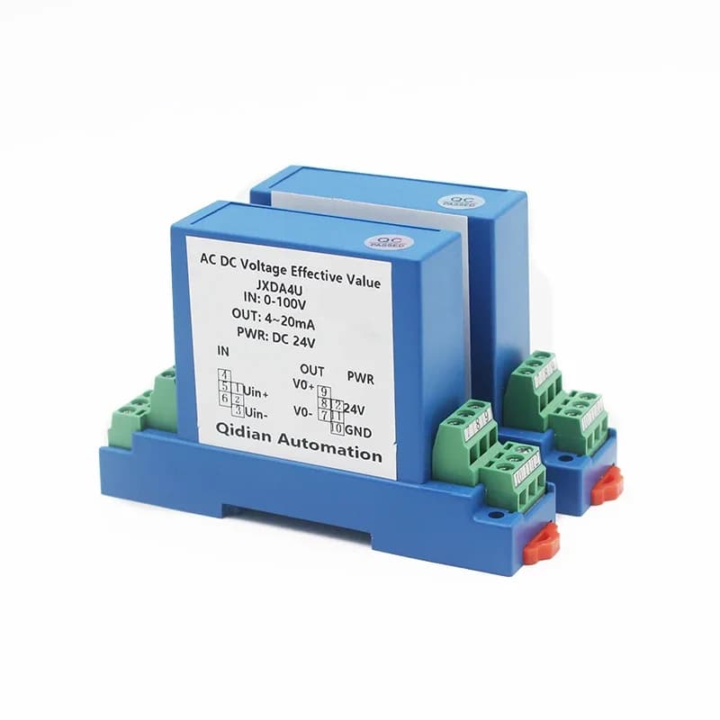 JXK-21U AC Voltage Transmitter Voltage Sensor Input 75mV 1000V AC Voltage Transducer