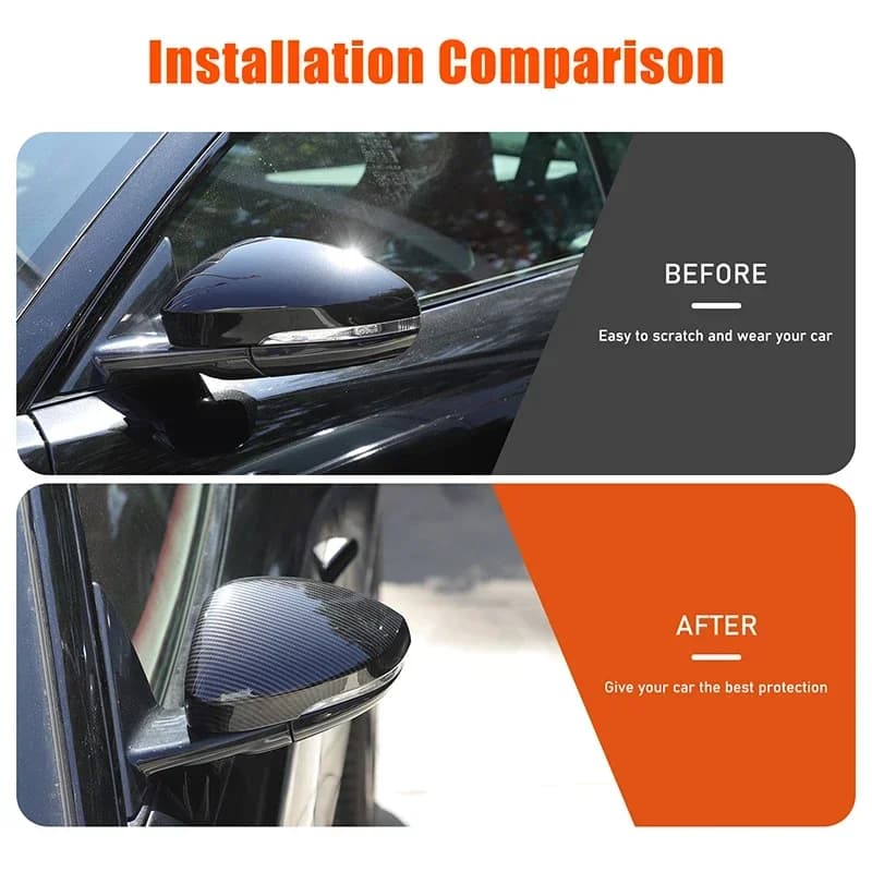For Jaguar F-TYPE 2013-2025 ABS Carbon Fiber Car styling Car exterior mirror cover sticker Car exterior protection accessories