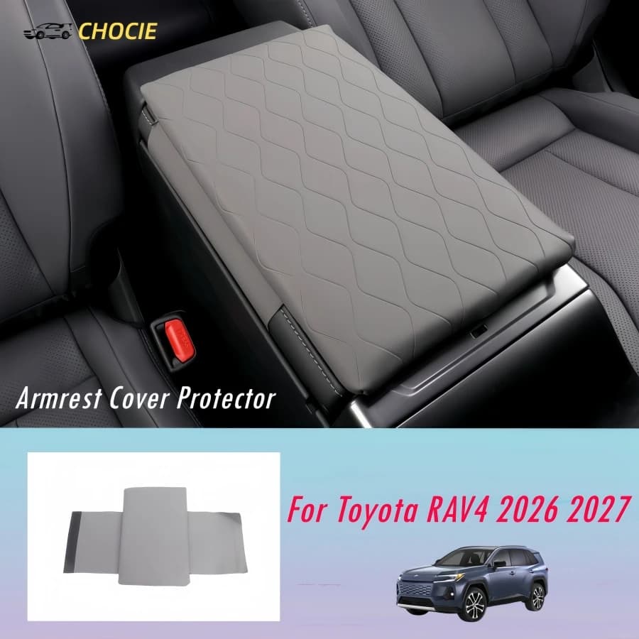 For Toyota RAV4 2026 2027 PU Armrest Cover Protector 6th Rav4 XLE Premium LE XSE SE Limited Middle Armrest Rest Cushion