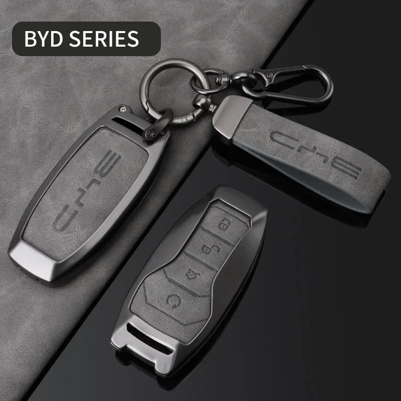 Car Key Cover Keyless Case Interior Accessory Fob For BYD Song Plus Atto 3 Han EV Yuan Tang DM 2018 Qin Seal Dolphin E2 Keychain