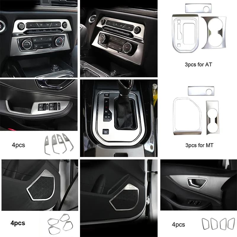 Silver for Dongfeng DFSK 560 Glass Lifting Switch Panel Holder Gear Box Air Outlet Decorative Frame Glory