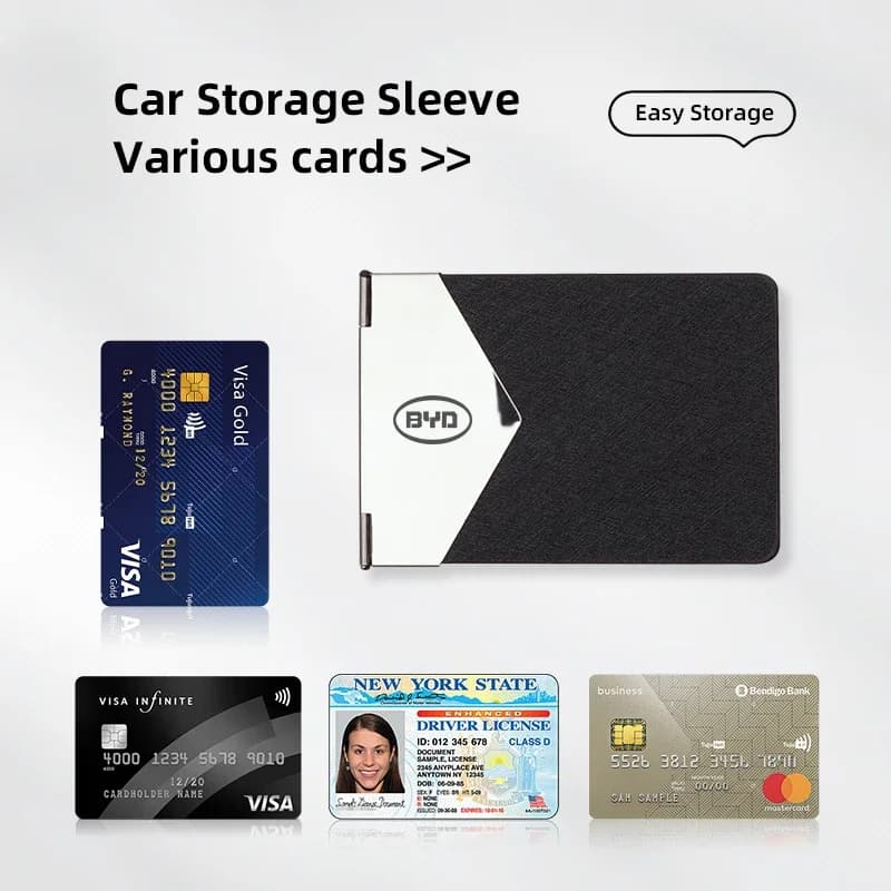 Car Driver License Card Holder ID Card Protector For BYD Seal U Dolphin Mini Sealion 7 Song Pro ATTO 3 Yuan UP Dolphin Seal 5