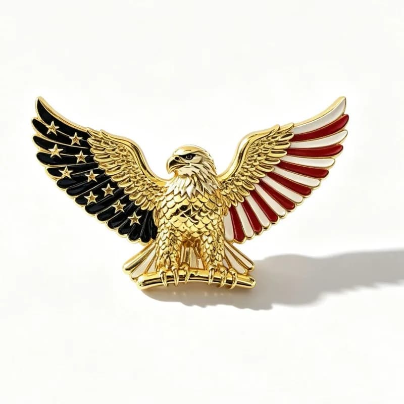 Metal Alloy Three-dimensional White Eagle Car Sticker - DIY High-quality Modification - Souvenir - Scratch Protection