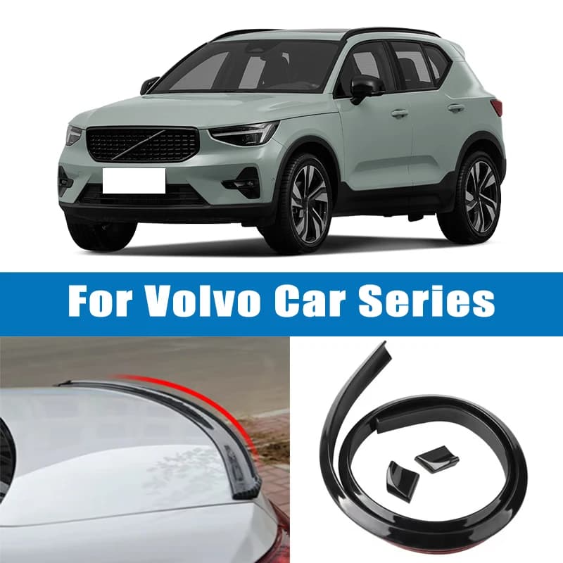 1.5M Car-Styling 5D Carbon Fiber Spoilers Styling DIY Refit Spoiler For Volvo S40 S60 S90 V40 V60 V90 XC40 XC60 XC90 C30 C70 240