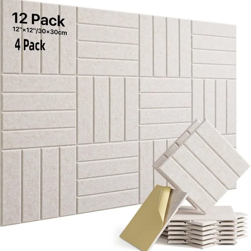 Acoustic Panel Self-adhesive Felt Wall Stickers Sound-absorbing Soundproof Board for Cinema Studio Game Hall Recording Studio