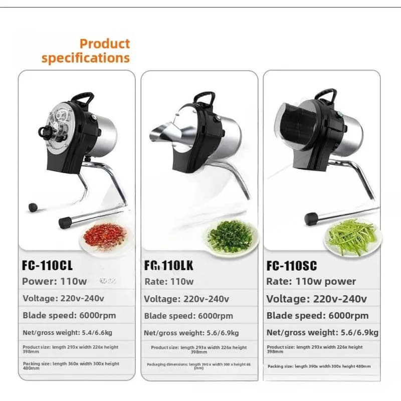 Vegetable Cutter Commercial Desktop Small Chili Green Onion Celery Cutting