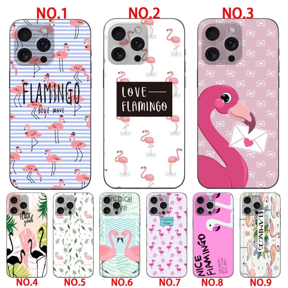 Cactus Flamingo TPU soft case  for iPhone XS Max 11 11 Pro 11 Pro Max 12 12 Mini