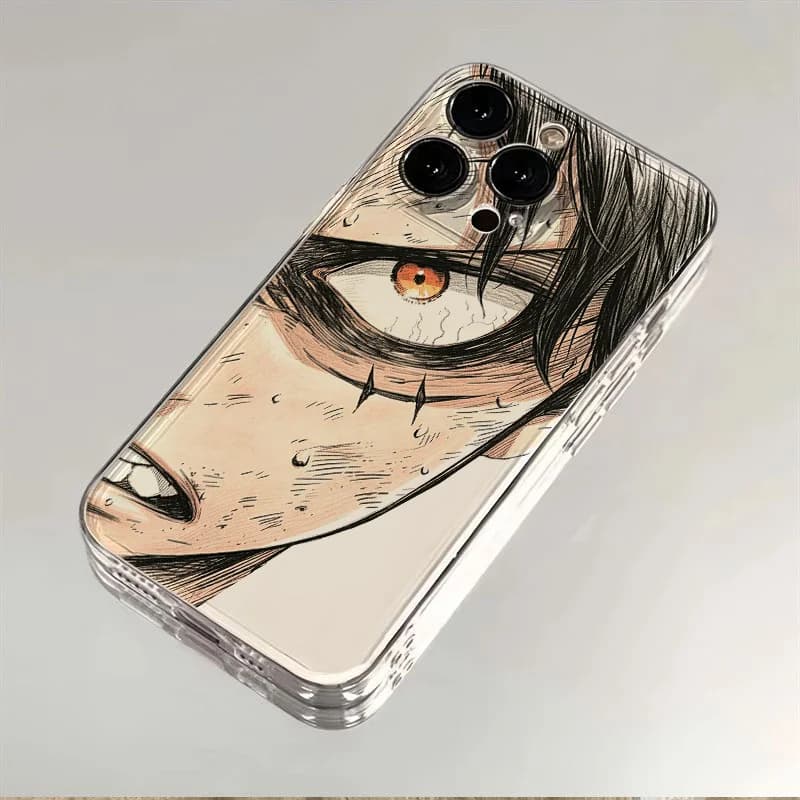 luxury comics One Piece Luffy Clear Case protection for iPhone 17 15 14 13 12 11 16 Pro Max XS XR 7 8 Plus X SE Soft Cover