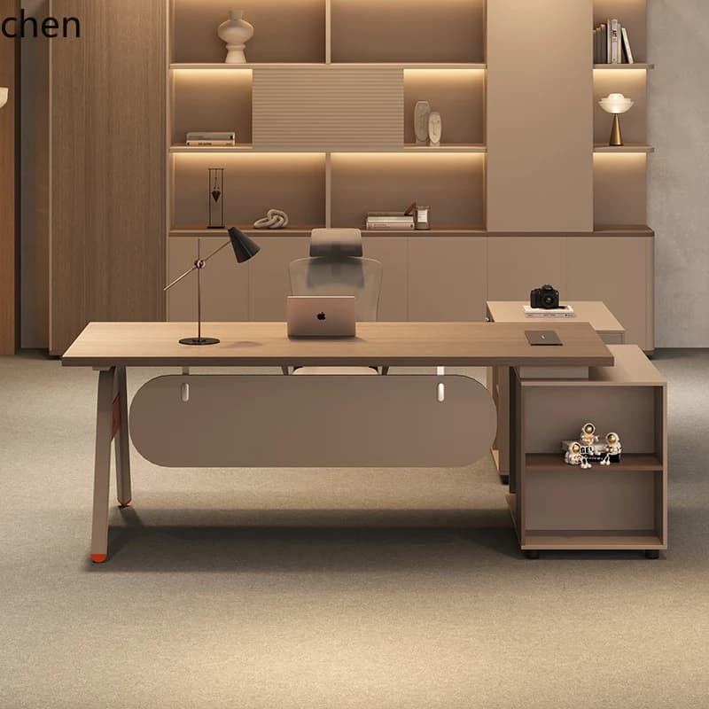 C6.15 light luxury office desk and chair combination large desk simple modern furniture