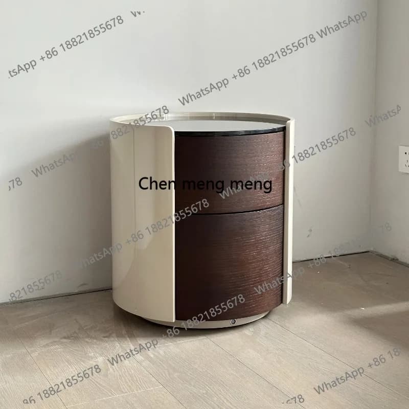 Table Simple Luxury Nightstand Cabinet for Bedroom Furniture Modern Minimalist Italian Style Solid Wood Bedside