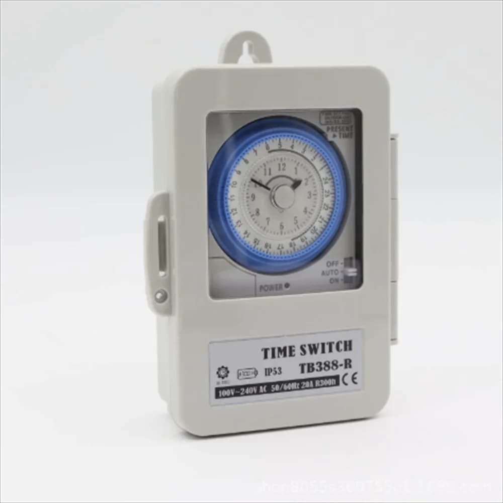 IP53 Waterproof Mechanical Time Switch TB388-R 20A 24 Hour Timer