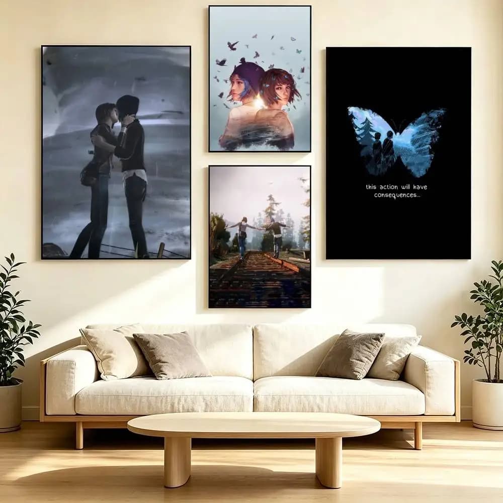 L-Life is Strange Game Poster Waterproof Wall Art Sticker For Bar Living Room Vintage Decor High Quality Print Gift