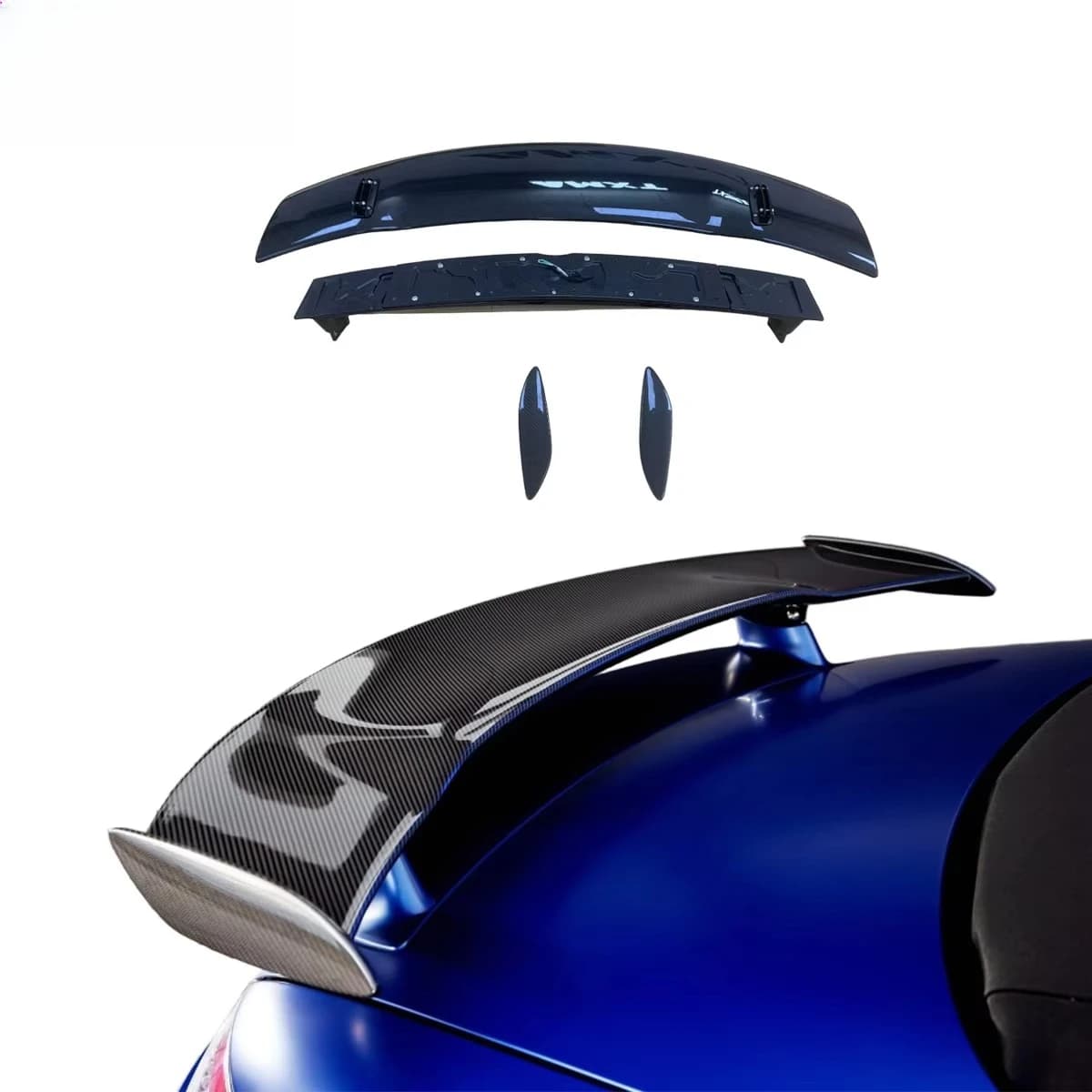 High Quality Carbon Fiber Double Deck GTR Spoiler Wing for Mercedes-Benz AMG GT Perfect Fitment Easy Installation